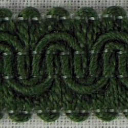 Scroll Gimp Braid Dark Green