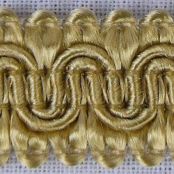 Scroll Gimp Braid Pale Gold