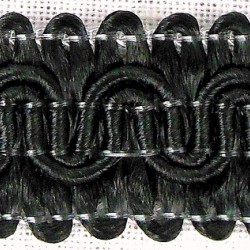 Scroll Gimp Braid Black