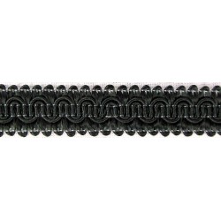 Scroll Gimp Braid Black