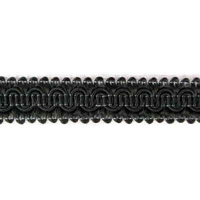 Scroll Gimp Braid Black