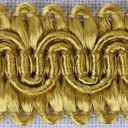 Scroll Gimp Braid Old Gold