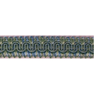 Scroll Gimp Braid Teal Blue