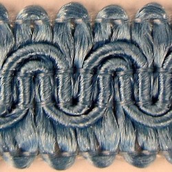 Scroll Gimp Braid  Pale Blue