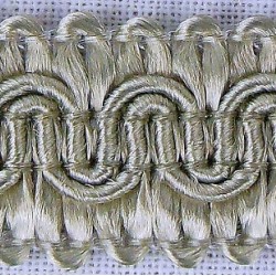 Scroll Gimp Braid Pale Silver