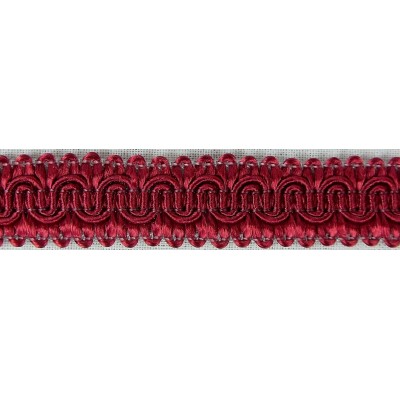 Scroll Gimp Braid Vivid Burgandy