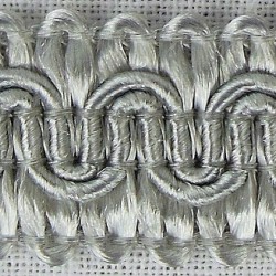 Scroll Gimp Braid Silver