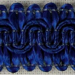 Scroll Gimp Braid French Navy Blue