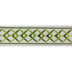 Decorative Trim - Diamond Pattern Green