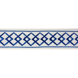 Decorative Trim - Diamond Pattern Navy Blue