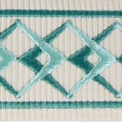 Decorative Trim - Diamond Pattern Teal