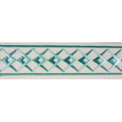 Decorative Trim - Diamond Pattern Teal