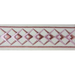 Decorative Trim -Diamond Pattern Pink