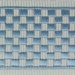 Decorative Border - Geometric Pattern Grey/Blue