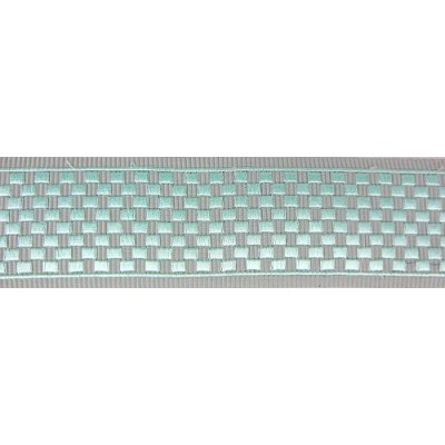 Decorative Border - Geometric Pattern Grey/Teal