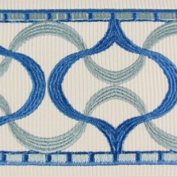 Decorative Border - Lantern Pattern Blues