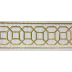 Decorative Border - Octagon Pattern Gold.