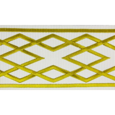 Decorative Border - Diamond Pattern Old Gold