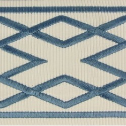 Decorative Border - Diamond Pattern Slate Blue