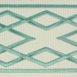 Decorative Border - Diamond Pattern Teal