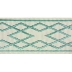 Decorative Border - Diamond Pattern Teal