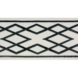 Decorative Border - Diamond Pattern Ebony