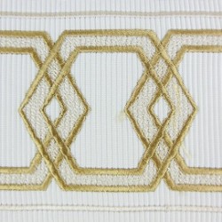 Decorative Border - Geometric Pattern Soft Gold