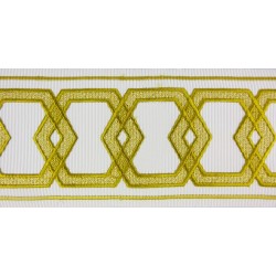 Decorative Border - Geometric Pattern Old Gold