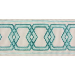 Decorative Border - Geometric Pattern Teal