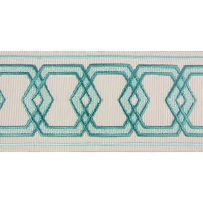 Decorative Border - Geometric Pattern Teal