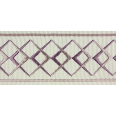 Decorative Border - Diamond Pattern Lilac