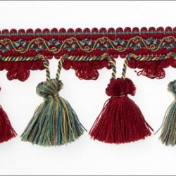 Botticelli Tassel Fringe 1825 Garnet