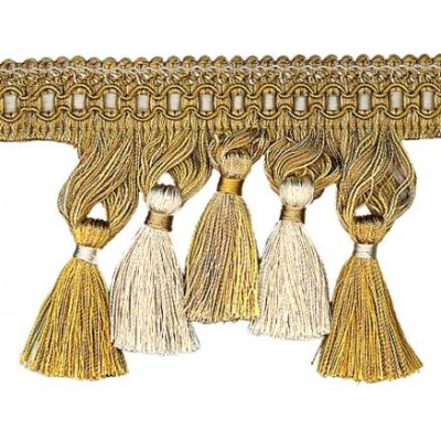 Cavalier Tassel Fringe 1246 Gold Cream