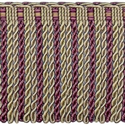 Cavalier Bullion Fringe 1741 Aubergine Avocado