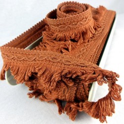 Cottonfields Scallop Fringe Terracotta