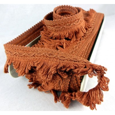 Cottonfields Scallop Fringe Terracotta