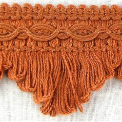 Cottonfields Scallop Fringe Terracotta