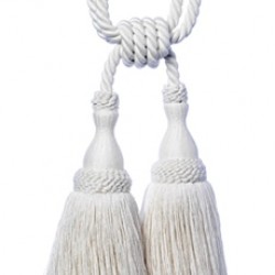 Cottonfields Double Tassel Tieback 2664-24 Natural   