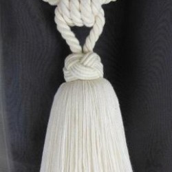 Cottonfields Single Tassel Tieback 2310-14 Natural   