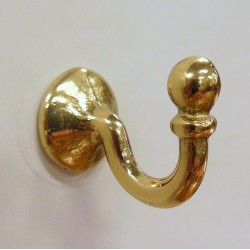 Tieback  Hook Brass - 30MM