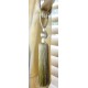 Single Tassel Tie Back Lime Green & Taupe