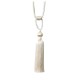 Single Tassel Tie Back Oyster & Cream