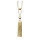 Single Tassel Tie Back Lime Green & Taupe