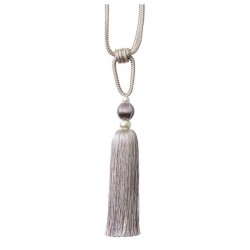 Single Tassel Tie Back Lavender, Soft Gold & Silver