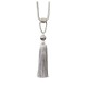 Single Tassel Tie Back Grey, Silver & Cream