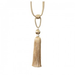 Single Tassel Tie Back Light & Dark Gold