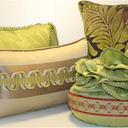 Decorative Piping Cord Lime Green & Taupe