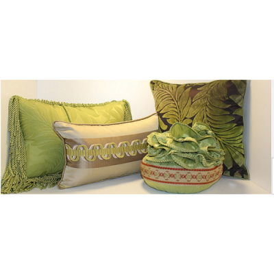 Decorative Piping Cord Lime Green & Taupe