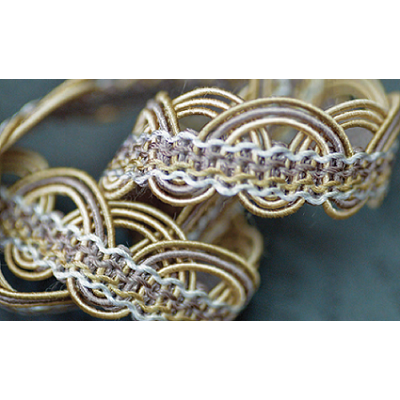 Galon Braid Lavander, Soft Gold & Silver