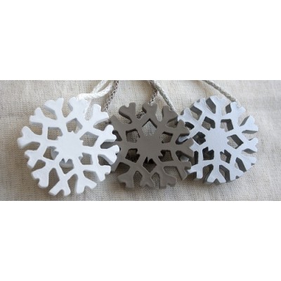 Magnetic  Snowflake Linen Hold Back